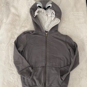 Tucker and Tate furry animal hooded jacket!